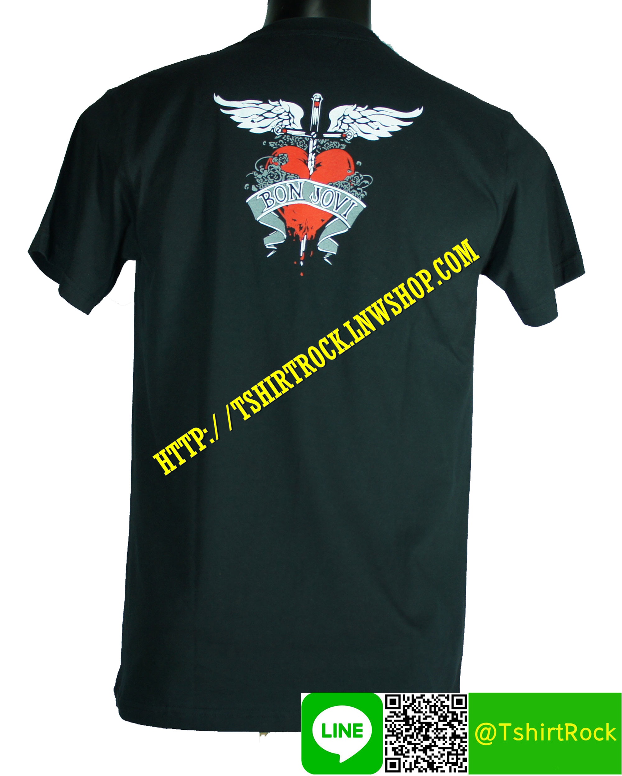 BON JOVI เสื้อยืดวงร็อค เมทัล ดนตรี เสื้อวง BJI1140