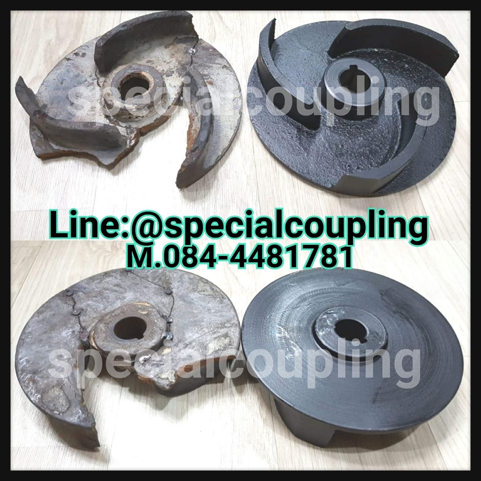 รับผลิตใบพัดปั้มน้ำแบบเปิด เหล็กหล่อ ขนาดOd 144mm bore 19mm รอสินค้า 10 วันคะ