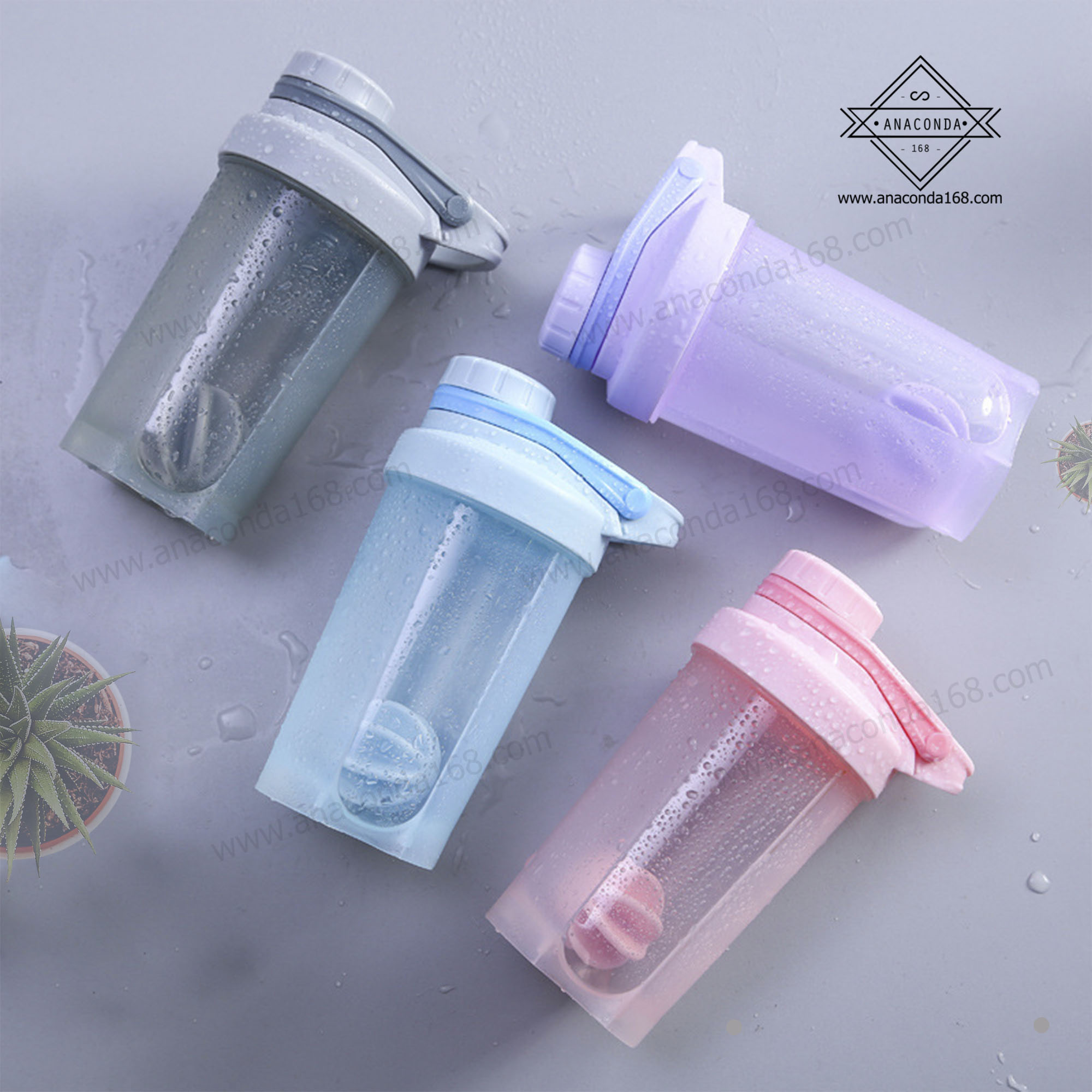 แก้วเชค แก้วชงพลาสติก 500ml.