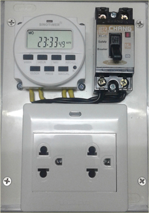 กล่องตั้งเวลาเปิด-ปิด 220AC