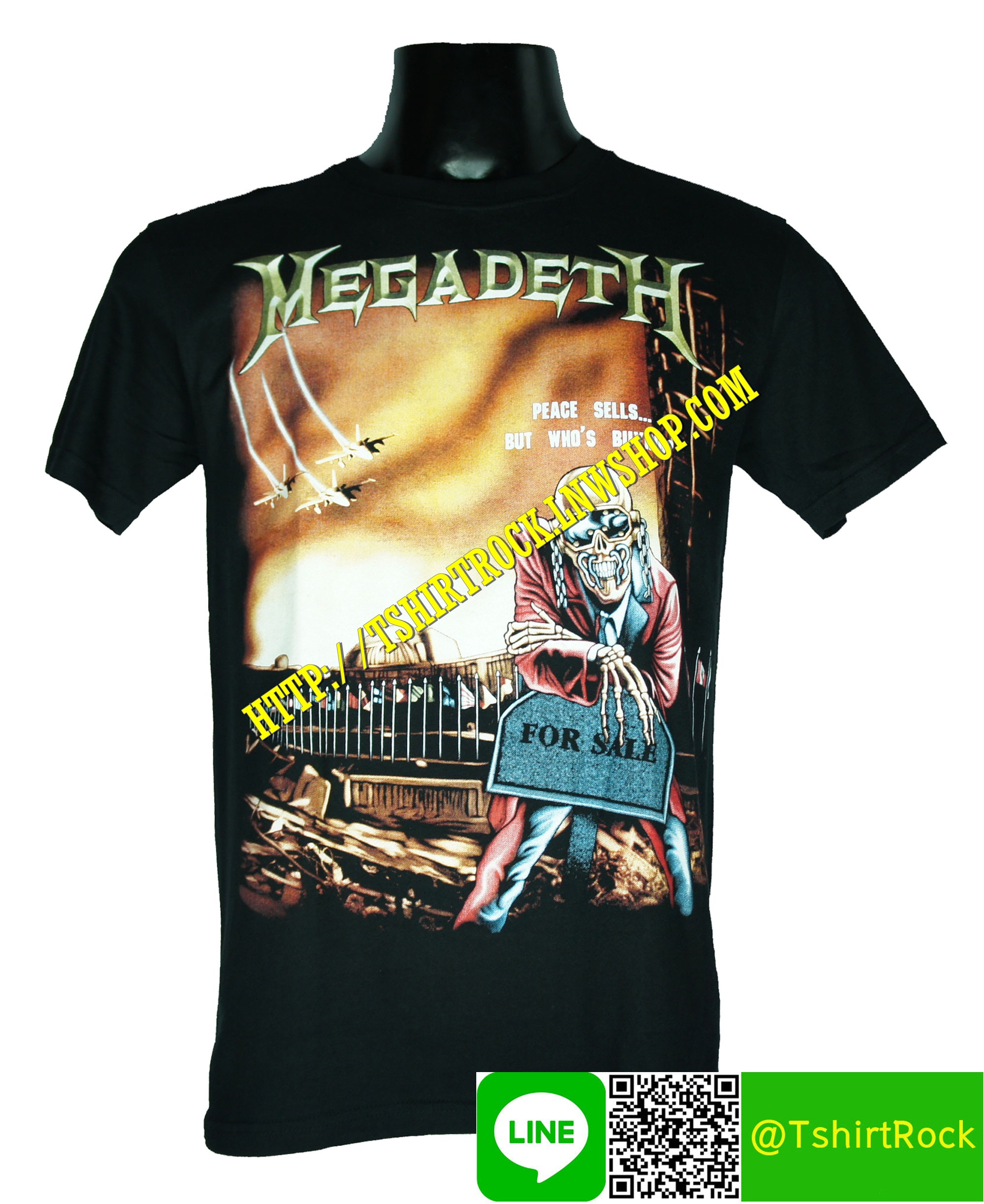 MEGADETH เสื้อยืดวงร็อค เมทัล ดนตรี เสื้อวงเมกาเดธ MDH655
