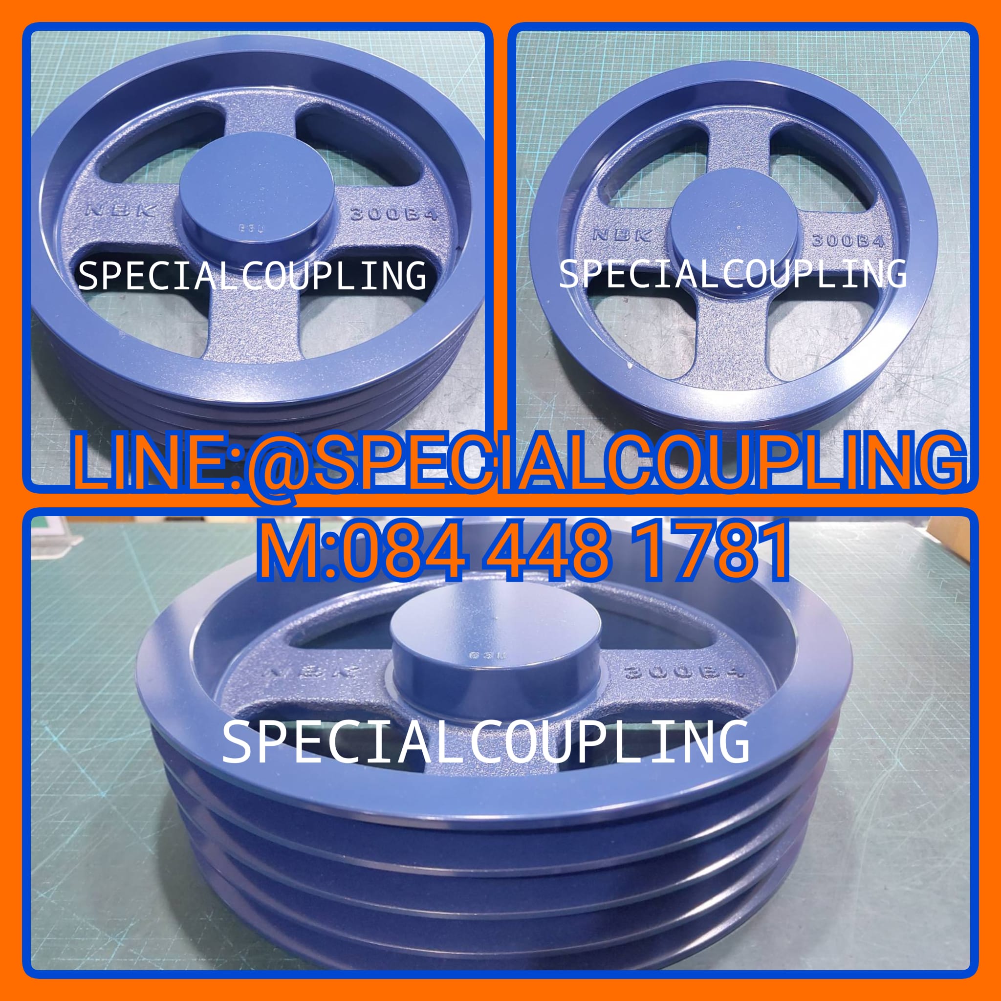 จำหน่ายPULLEY NBK SIZE 300 4ร่องB ดุมตัน รอสินค้า13 วันคะ สอบถามได้จ้า