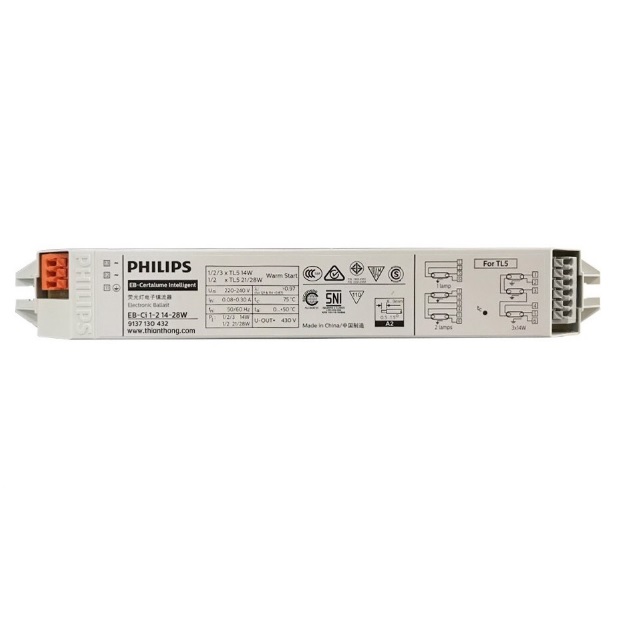บัลลาสต์อิเล็กทรอนิกส์ PHILIPS #EB-Ci 1-2 x 14-28W