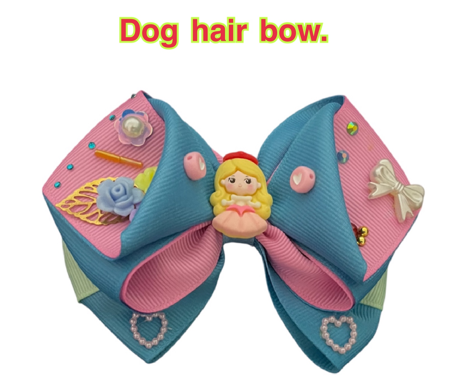 Dog hair bow.