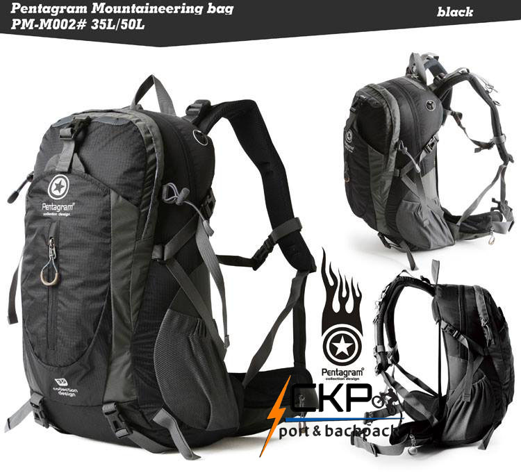 กระเป๋าเปฺ้ Backpack ยี่ห้อ Pentagram สีดำ