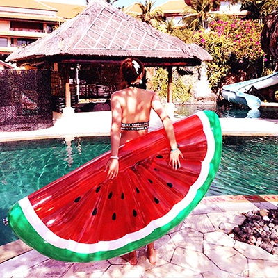 แพยาง แฟนซี Big Size แตงโม 180 cm สีแดง