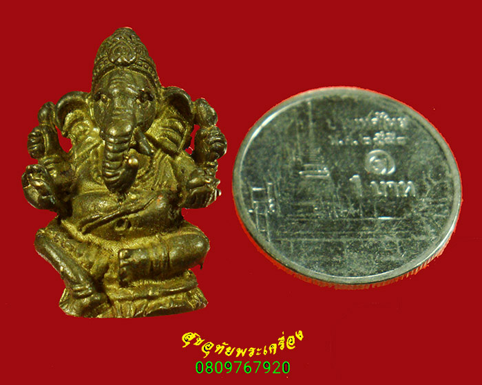 149.พระพิฆเนศวร หลวงพ่อเล็ก วัดสันติคิรีศรีบรมธาตุ(วัดเขาดิน)จ.กาญจนบุรี สวยเดิมๆพบเจอน้อยครับ ***3