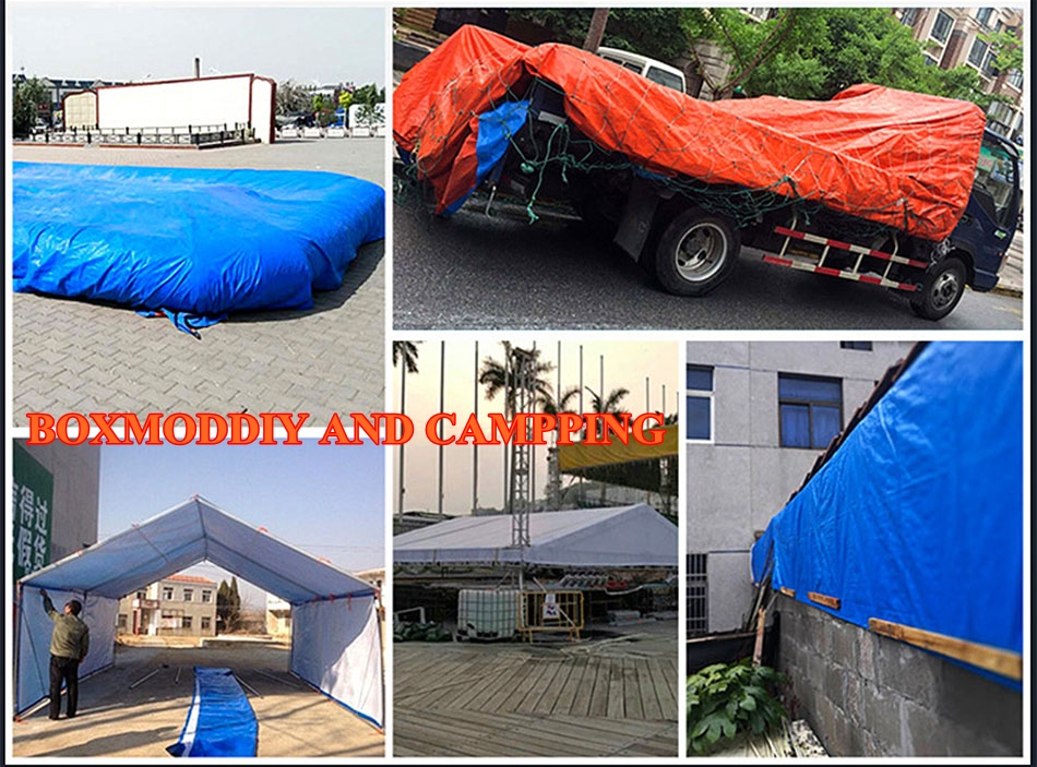 ผ้าใบกันฝน ผ้าใบรถคอก ฟลายชีท กันแดด กันฝน TARP หนา แข็งแรง ทนทาน ราคาถูก ขนาด 3x5เมตร