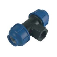 สามทางเกลียวใน (Female Tee) HDPE แบบสวมอัด