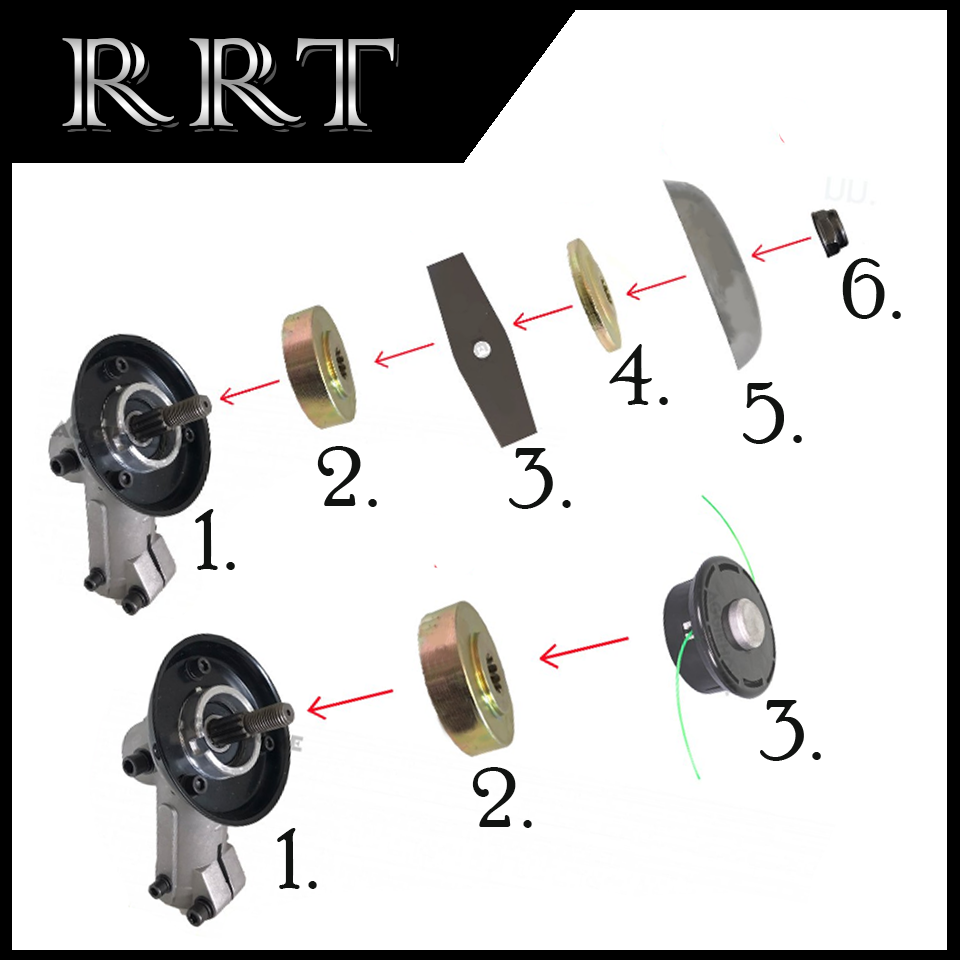 RRT หัวเกียร์ตัดหญ้าอย่างดี 9x28