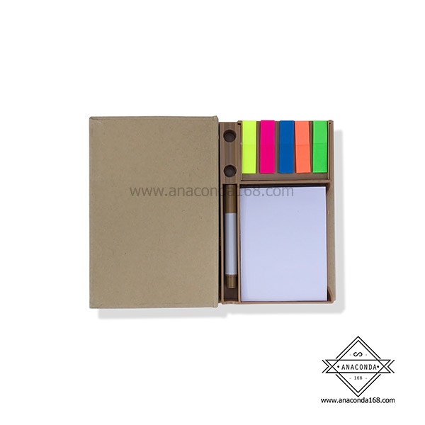 ชุดกระดาษโน๊ต-โพสต์อิท พร้อมกล่องกระดาษคราฟท์