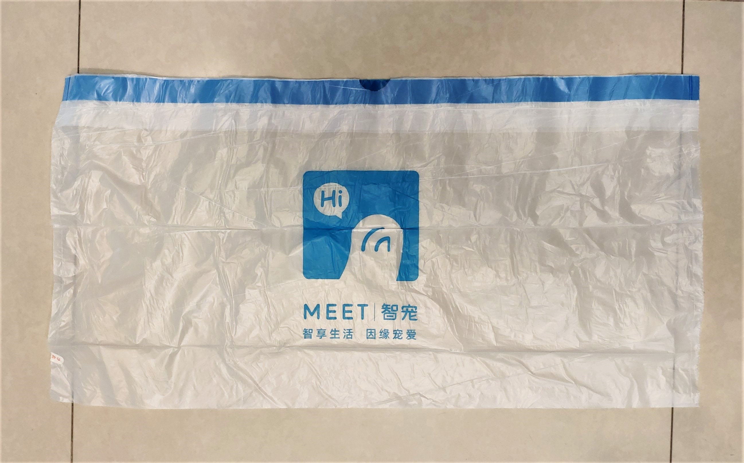 ถุงขยะมีสายรูดสำหรับห้องน้ำแมวอัตโนมัติ รุ่นใหม่ สำหรับ MEET 2/ MEET 1 MOME ขนาดบรรจุแพ็ค 3 ม้วนๆละ 20 ถุง รวม 60 ถุง