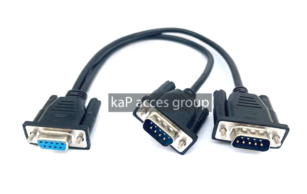 สาย DB9 (Serial) เมีย Y DB9 ผู้ 1/2 (ความยาว 26ซม.) Serial/rs232
