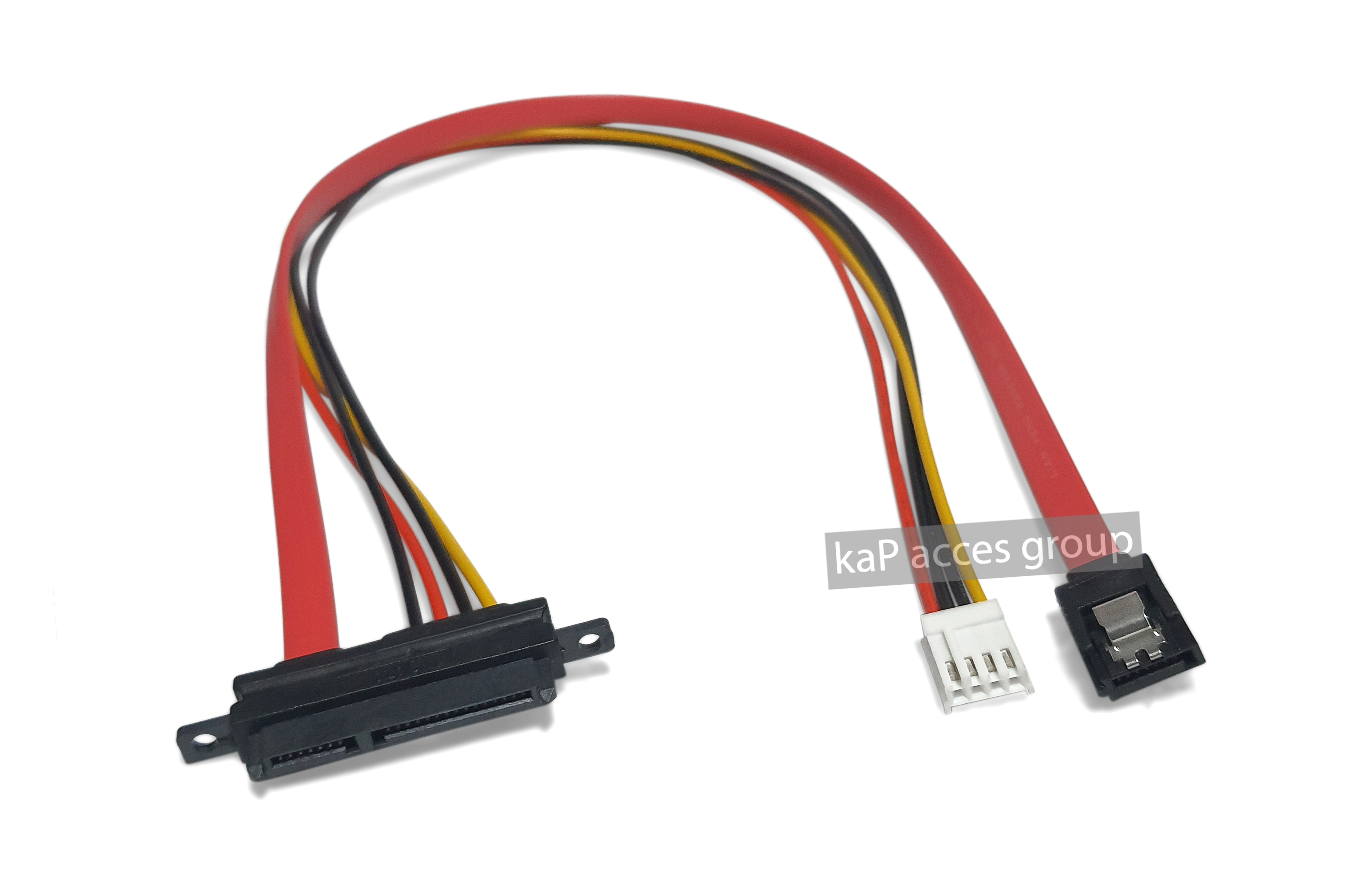 Hard Disk SATA 22 PIN (7 + 15) / Floppy FDD 4-Pin 2.54มม. + SATA Combo Cable HDD Power CONNECTOR