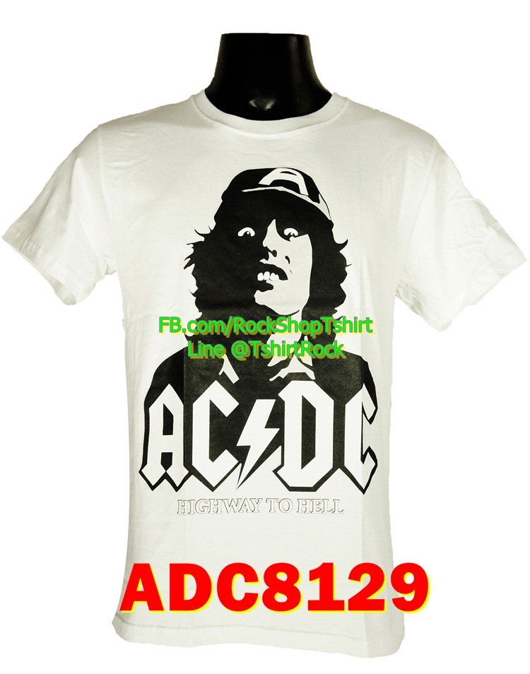 เสื้อยืดวง AC/DC เสื้อร็อค เสื้อวง เมทัล เอซี/ดีซี ADC8129