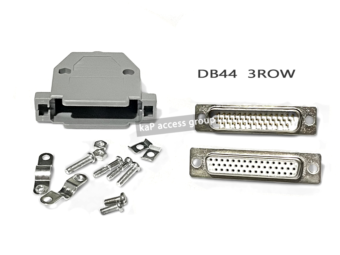 DB44 DR44 3 Rows D-sub Connector Socket Male , Female