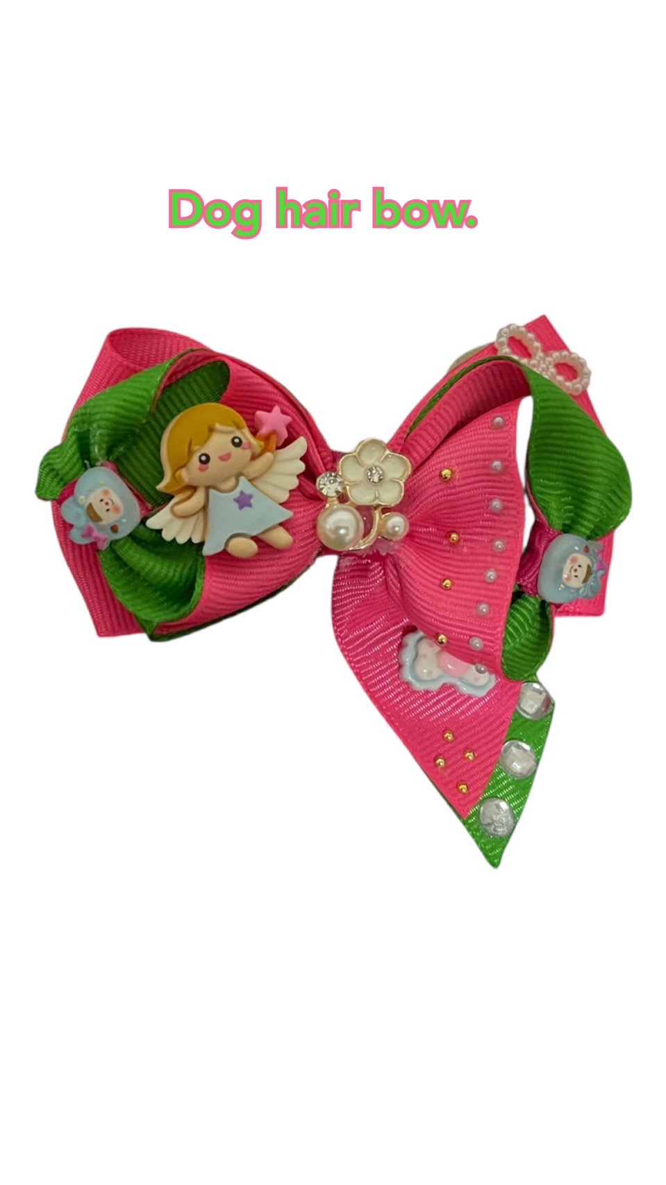 Dog hair bow.