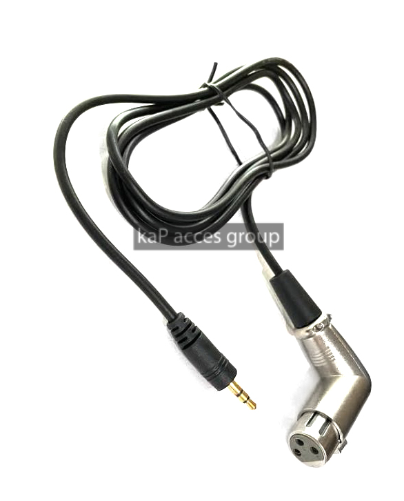 สายไมค์ 3.5mm TRS ST to XLR Female หัวงอ (1.5เมตร)