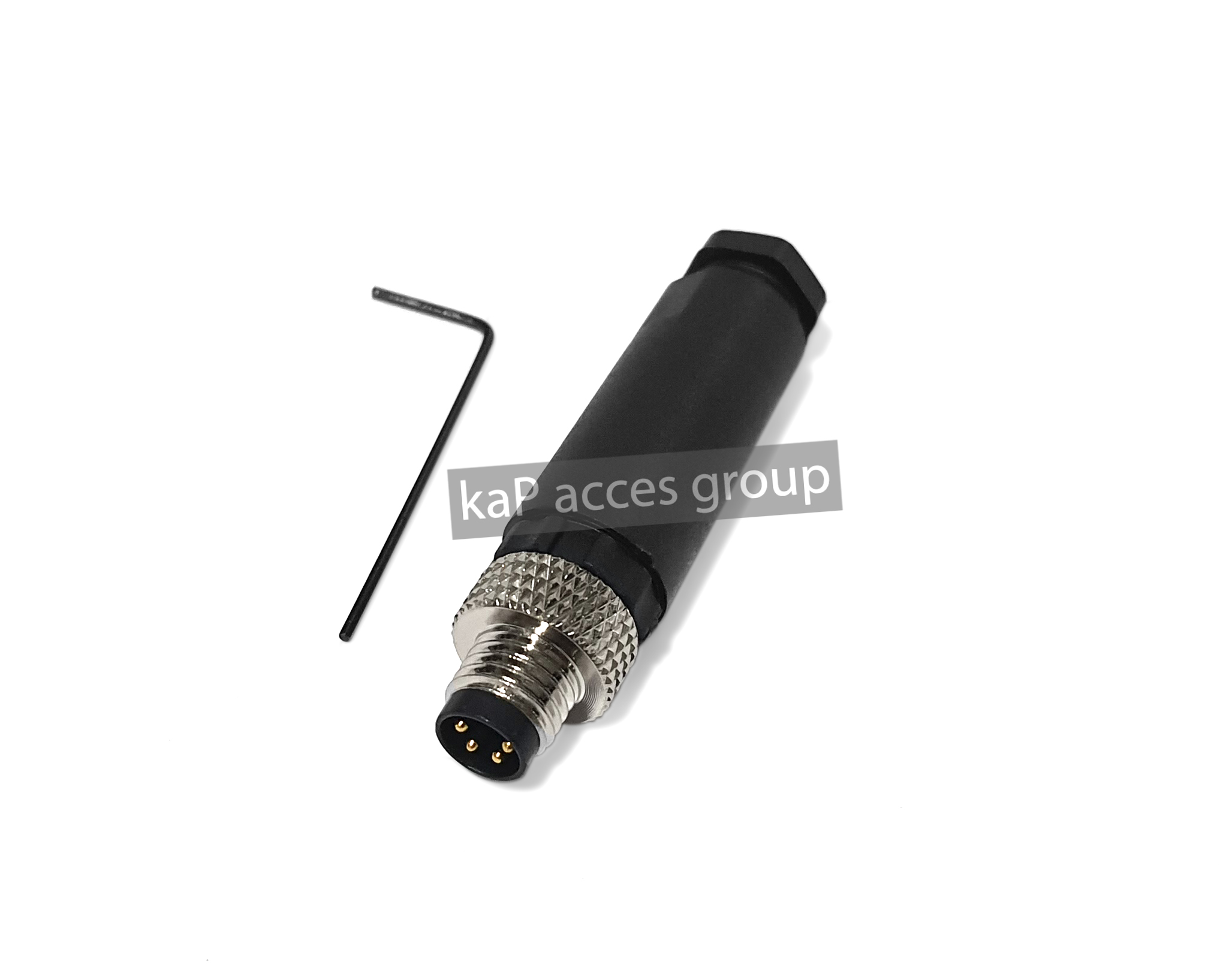 ปลั๊กเชื่อมต่อเซ็นเซอร์ Sensor Connector M8 ตัวผู้, ตัวเมีย 4พิน