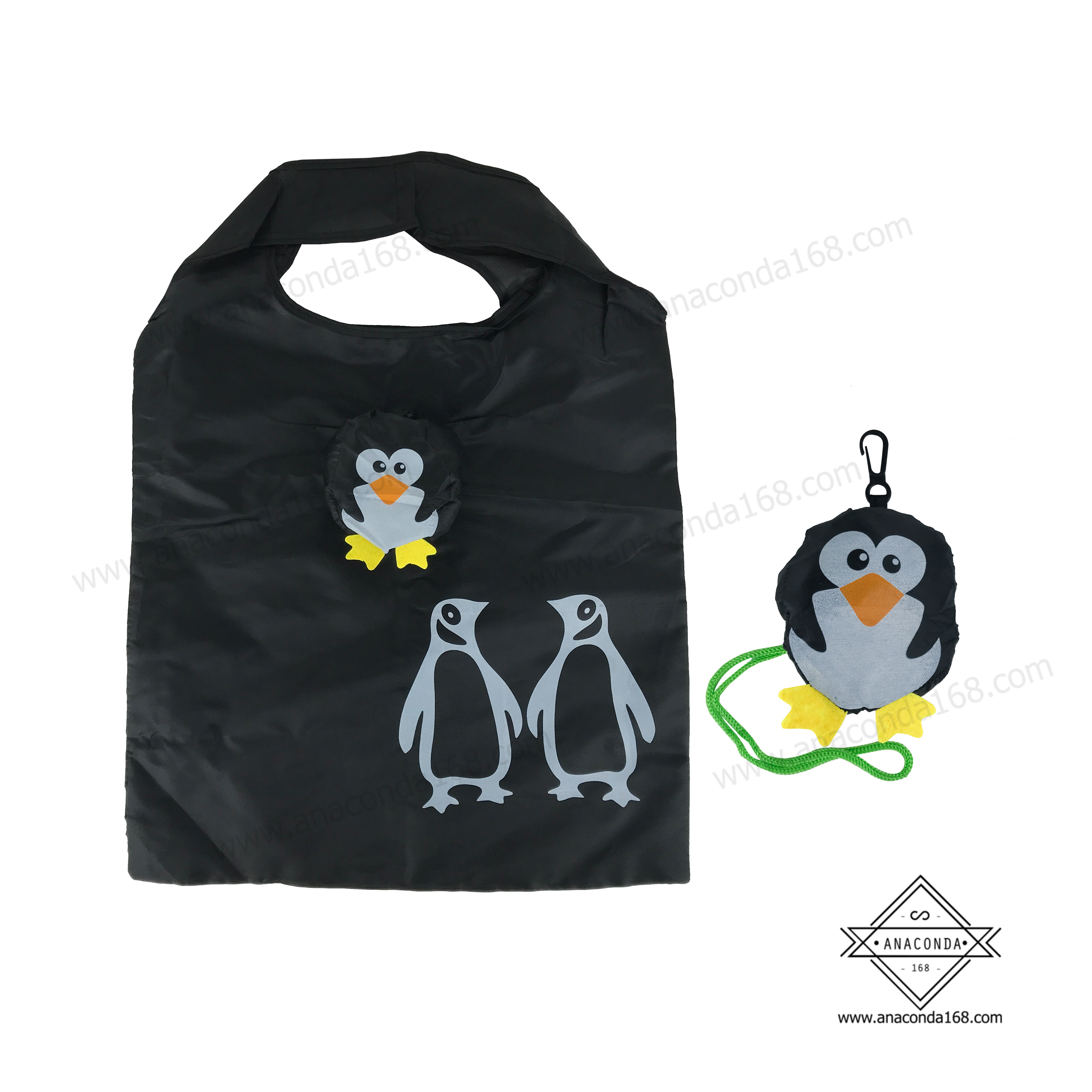 กระเป๋าพับเก็บได้ลายน่ารัก ถุงช้อปปิ้งพับได้ (Shopping Bag)