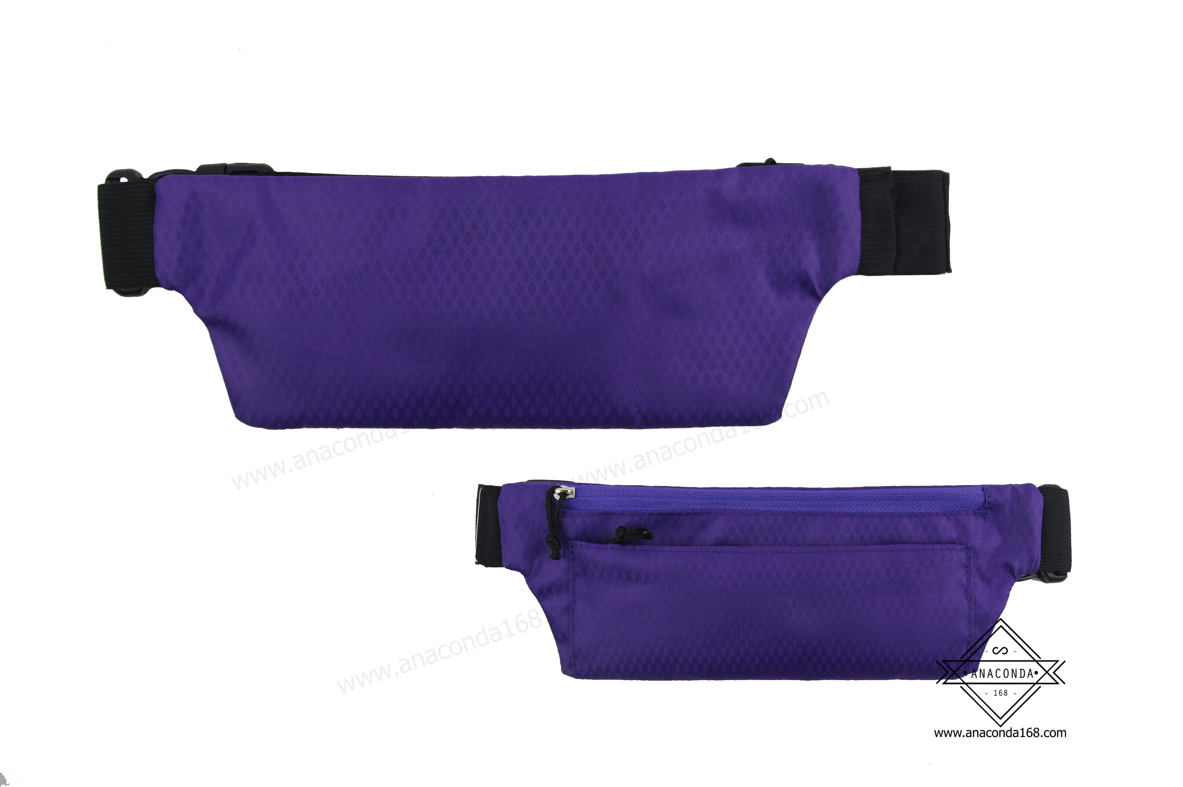 กระเป๋าคาดเอวสปอร์ต 2 ช่อง ทรงแบน