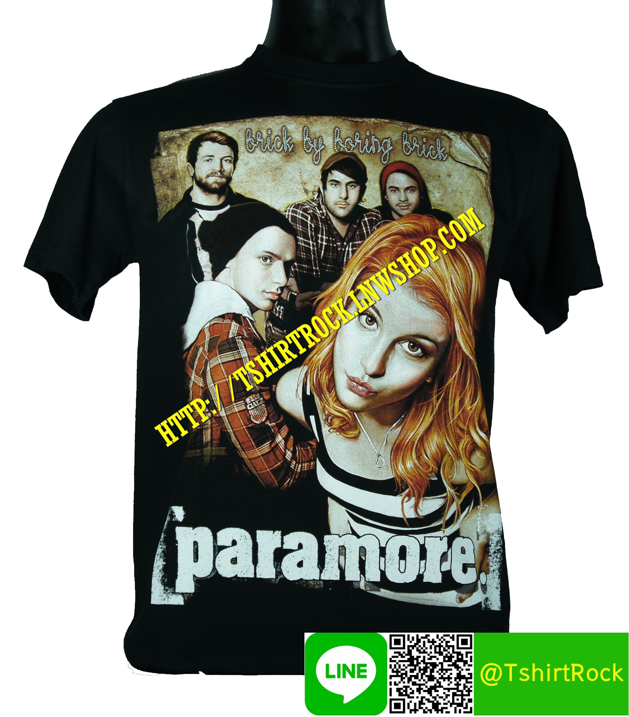 PARAMORE เสื้อยืดวงร็อค เมทัล ดนตรี เสื้อวงพาร์อะมอร์ PRM1065