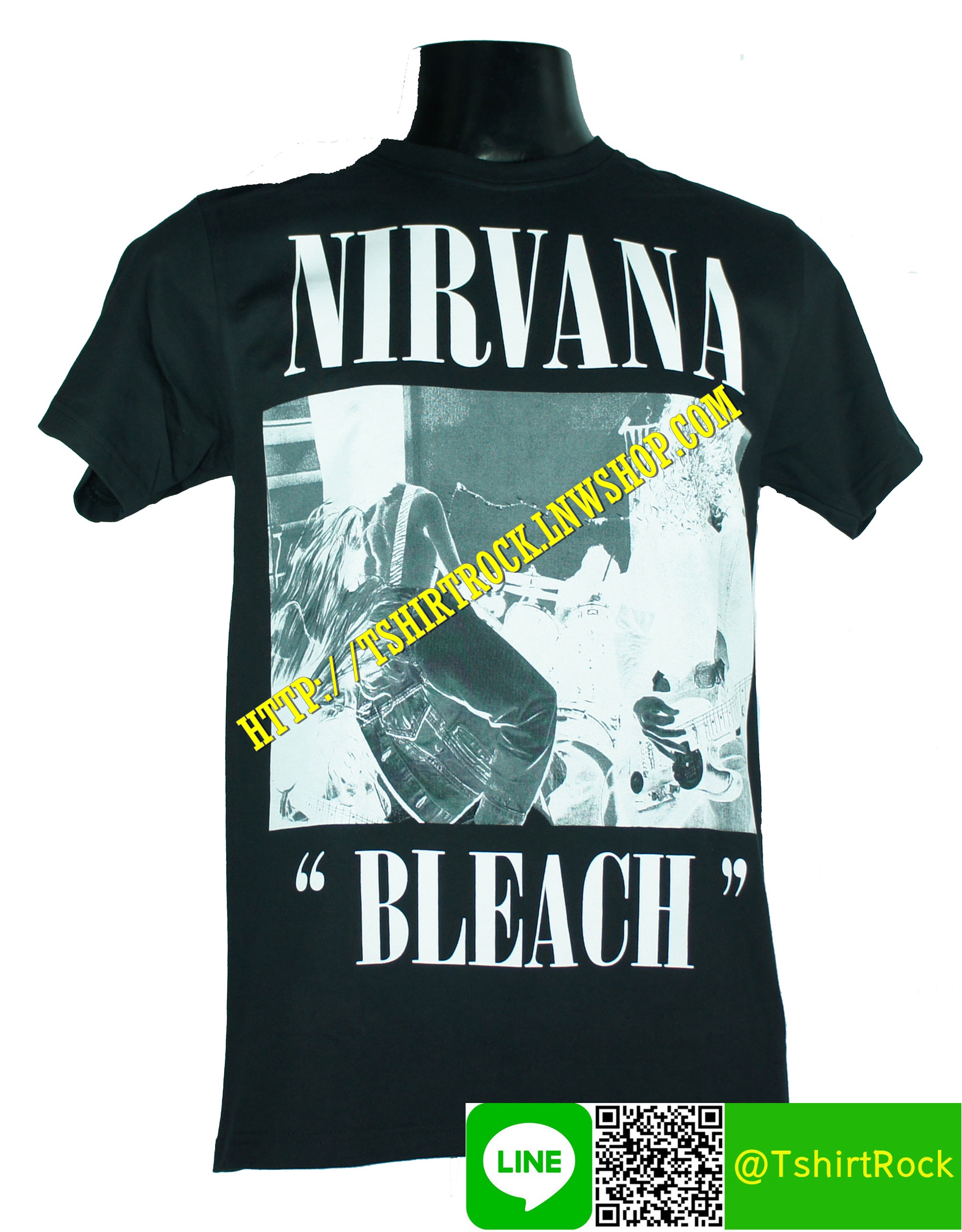 NIRVANA เสื้อยืดวงร็อค เมทัล ดนตรี เสื้อวงเนอร์วานา NIR1576
