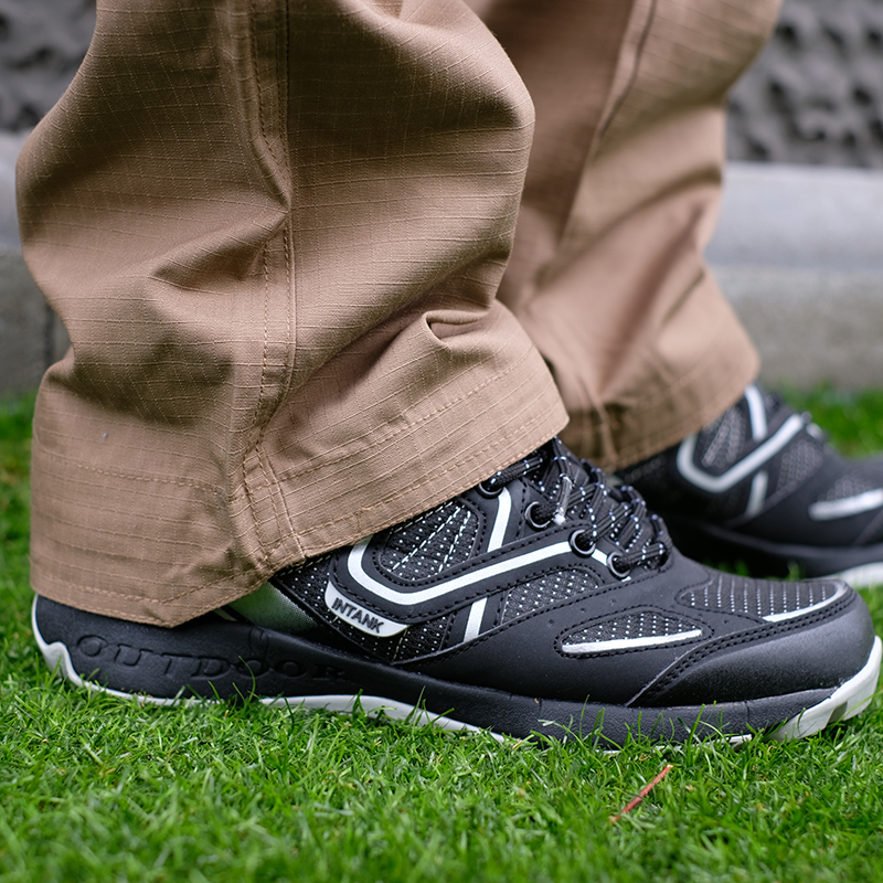 กางเกงยุทธวิธีแบรนด์ The Tank รุ่น IX9c เนื้อผ้าริปสต๊อป กางเกงใส่เดินป่า กางเกงขับบิ๊กไบค์ กางเกงทำงานภาคสนาม (สีน้ำตาล)