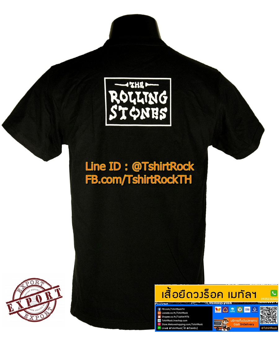 เสื้อวง THE ROLLING STONES เสื้อยืดวงดนตรีร็อค เมทัล เสื้อร็อค เดอะโรลลิงสโตนส์ RTN796