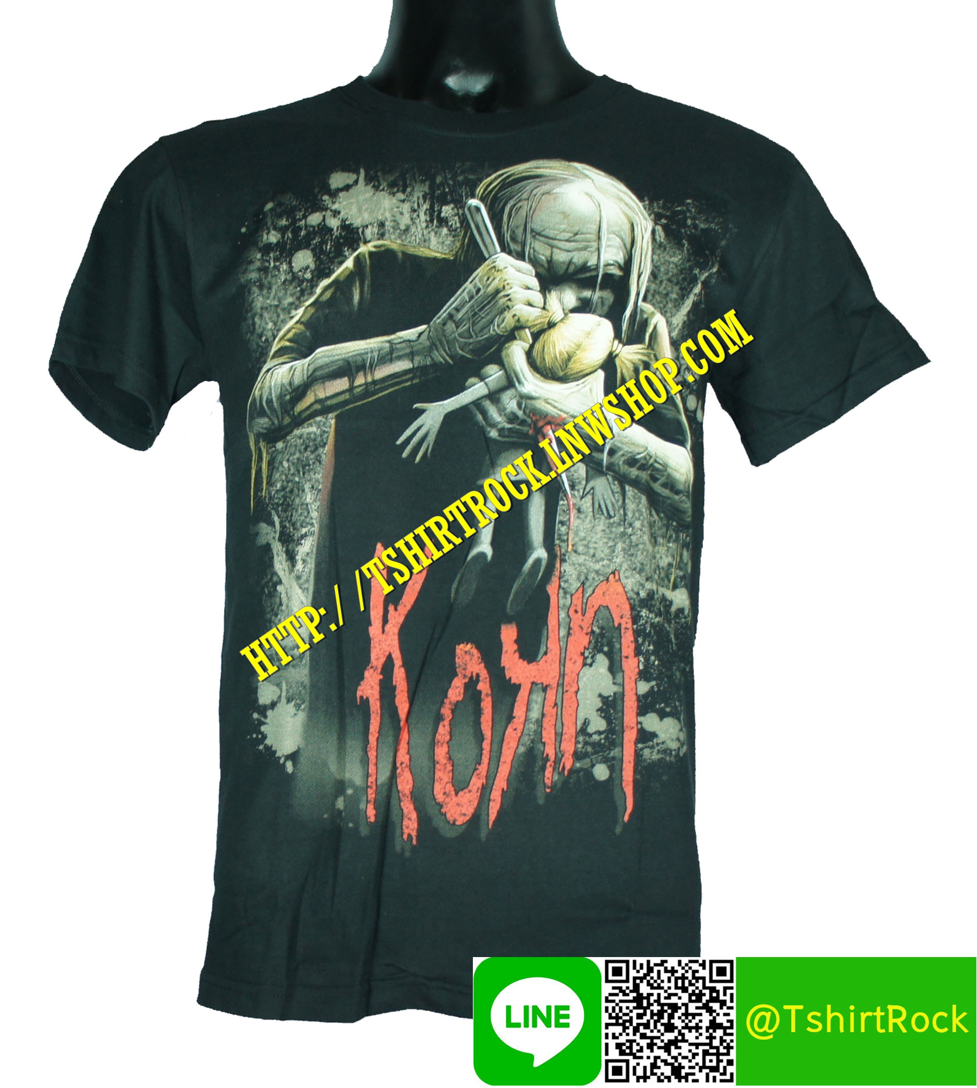 KORN เสื้อยืดวงร็อค เมทัล ดนตรี เสื้อวงคอร์น KON1259