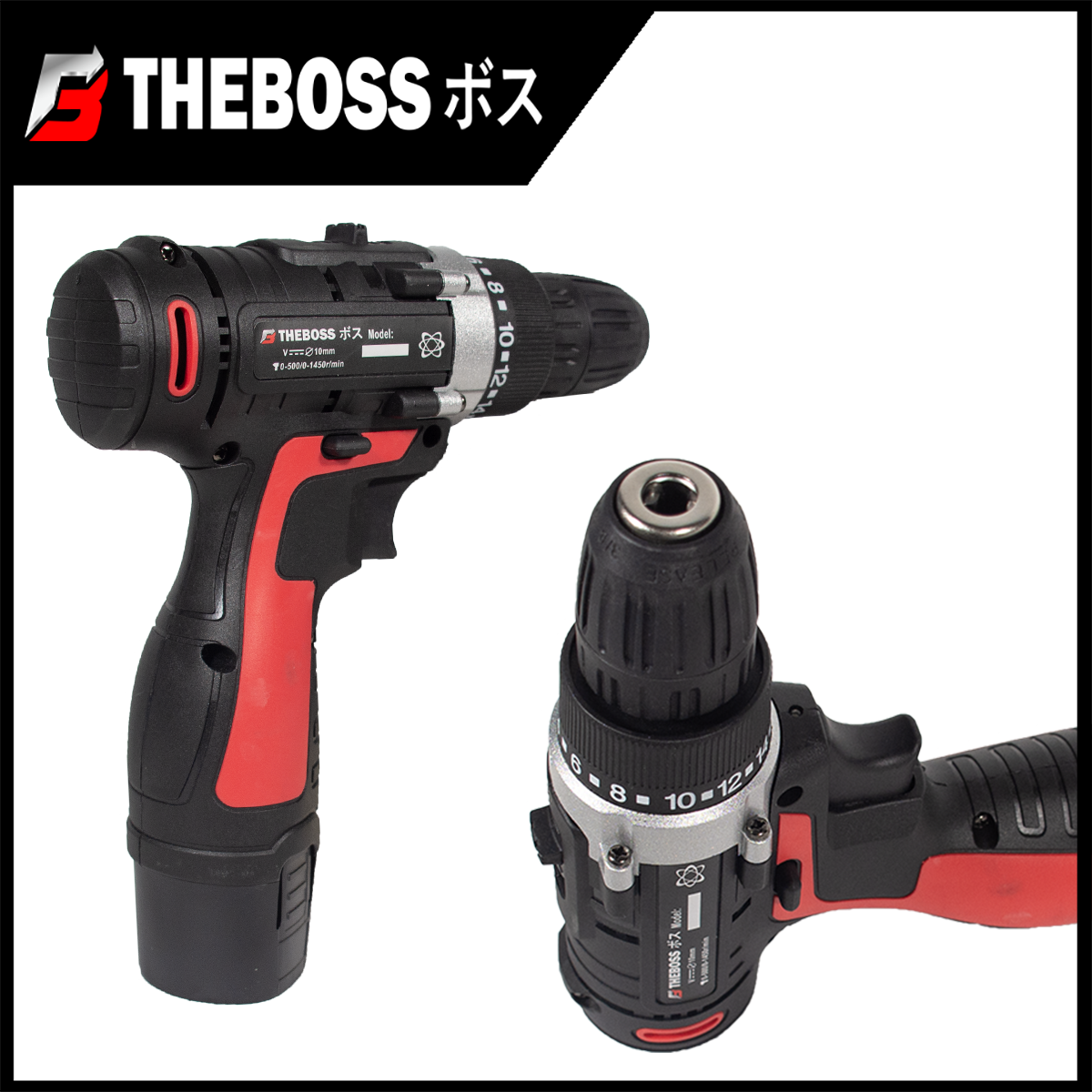 THEBOSS สว่านไร้สาย 118V สว่านแบต แบต 1 ก้อน อุปกรณ์ครบ