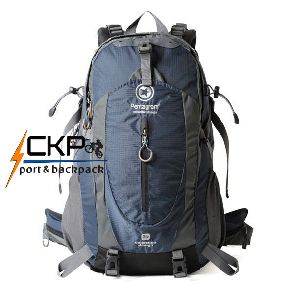 กระเป๋าเปฺ้ Backpack ยี่ห้อ Pentagram สีน้ำเงิน