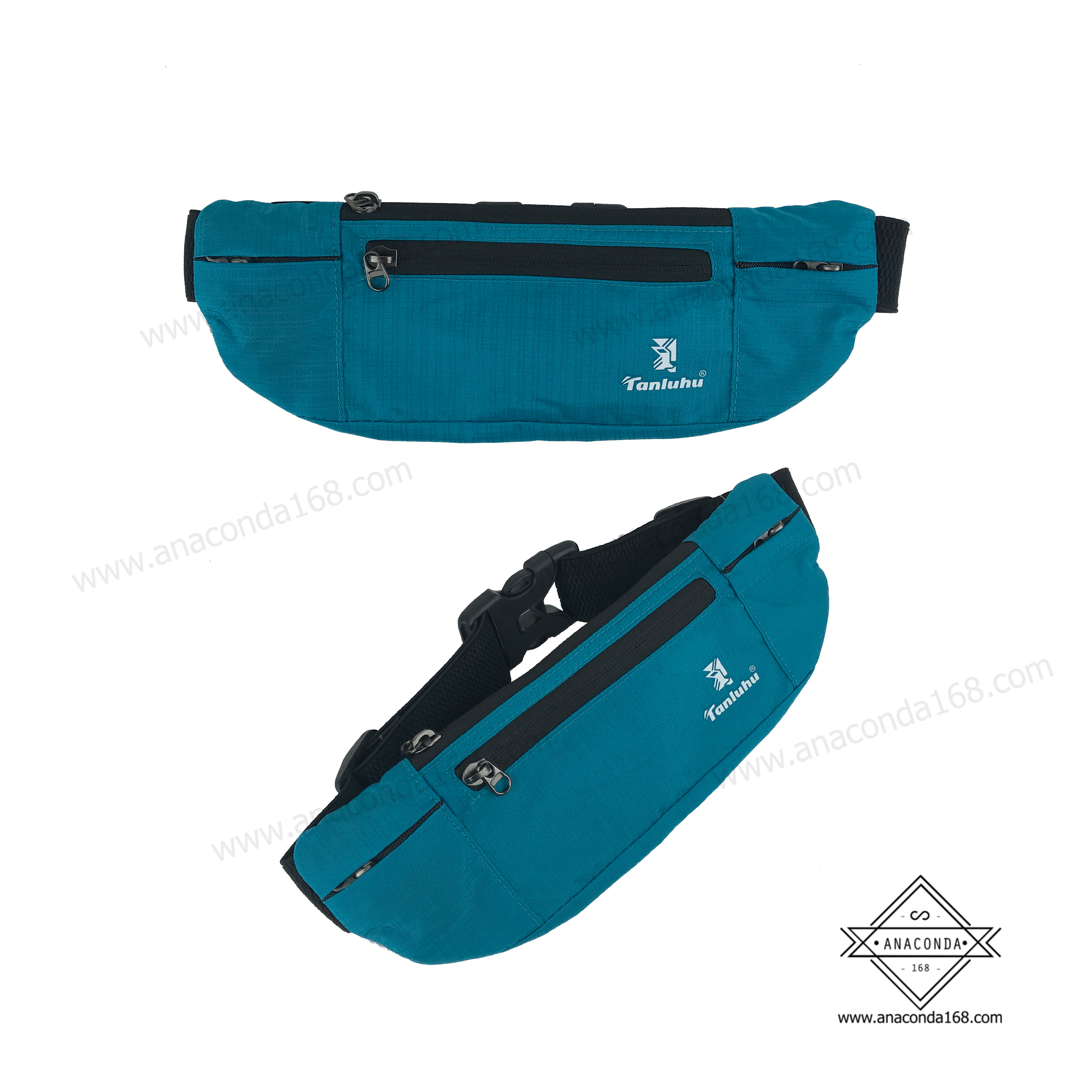 คาดเอวสปอร์ต2ช่องซิปพร้อมช่องใส่ขวดน้ำ (Sport Bag Tanluhu)