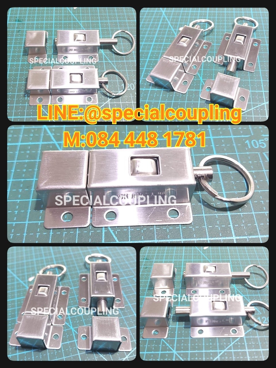 จำหน่ายกลอนล็อกแบบสปริง sus304พร้อมส่งคะ สอบถามได้คะ