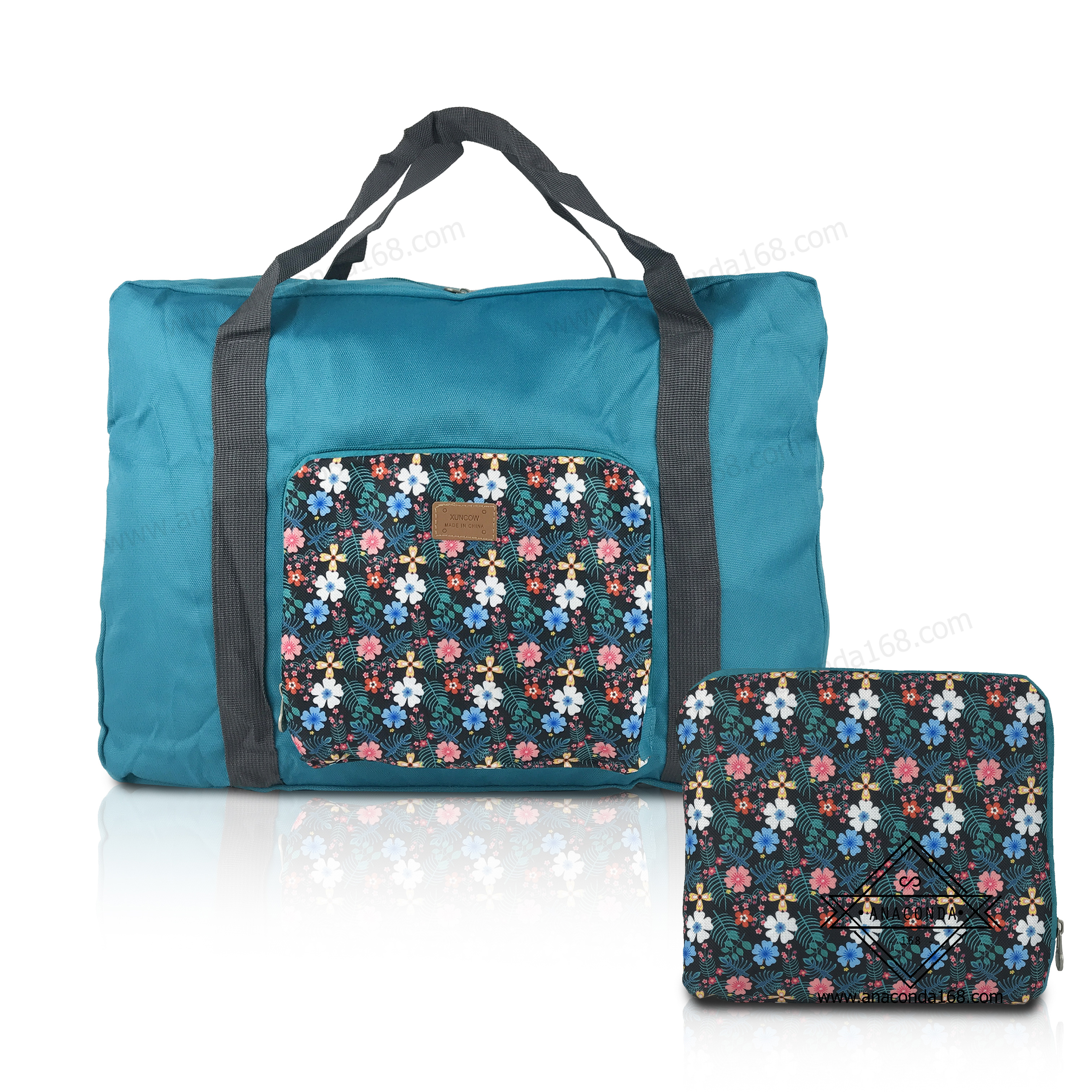 กระเป๋าจัดระเบียบเดินทางพับได้ ลายดอกไม้