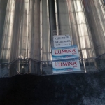 แผ่นใสลอนเมทัลชีทลอน 760แบบใสเหมือนกระจก/เมตรละ