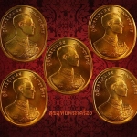 เหรียญพระพุทธปัญจภาคีในหลวง ร.9 ทรงครองสิริราชสมบัติ ครบ 50 ปี พ.ศ. 2539 สวยสมบูรณ์ไม่มีกล่องครับ