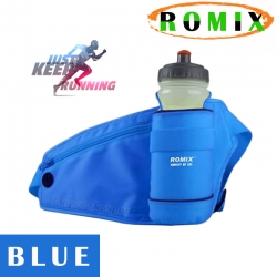กระเป๋าคาดเอวนักวิ่งใส่ขวดน้ำ ROMIX (สีฟ้า)