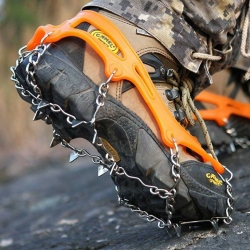 CRAMPONS รัดรองเท้าเดินหิมะ พื้นน้ำแข็ง เดินป่า ปีนเขา