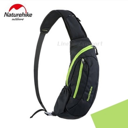 กระเป๋าสะพาย Naturehike Sling Bag รุ่น NH3 (สีดำซิปเขียว)
