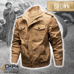 เสื้อแจ็กเก็ตสุดเท่ Jacket City 7 (สีน้ำตาล)