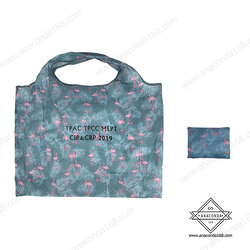 กระเป๋าช้อปปิ้งพับเก็บได้ใบใหญ่(Shopping Bag) สกรีนโลโก้