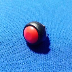 สวิทซ์กดติดปล่อยดับ 12MM แป้นบอลสีแดง วัสดุ ABS