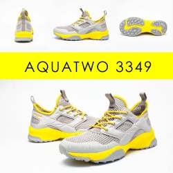 Aquatwo 3349 รองเท้าสไตล์สปอร์ต White/Yellow (ขาว)