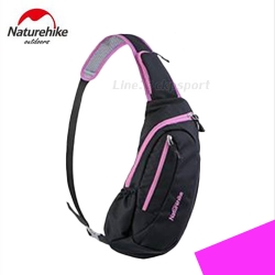 กระเป๋าสะพาย Naturehike Sling Bag รุ่น NH3 (สีดำซิปชมพู)