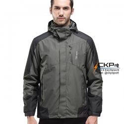 เสื้อแจ็คเก็ต Makino สีเทาดำ