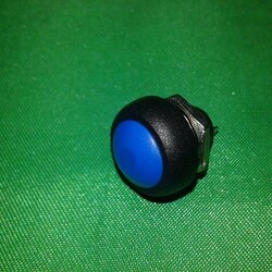 ปุ่มกดติดปล่อยดับ วัสดุABS ทนความร้อน แป้นบอล สีน้ำเงิน