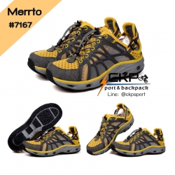 รองเท้าเดินป่า ลุยน้ำ แห้งเร็ว Merrto 7167 สีเหลือง