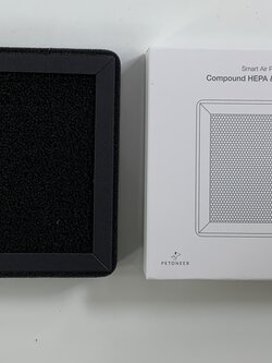 แผ่นกรอง Compound HEPA & Carbon Filter สำหรับเครื่องฟอกอากาศและกำจัดกลิ่น PETONEER Air Master