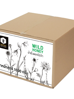 น้ำผึ้งดอกไม้ป่า 1000 กรัม ยกโหล (Wild Honey 1000g 12 pcs)